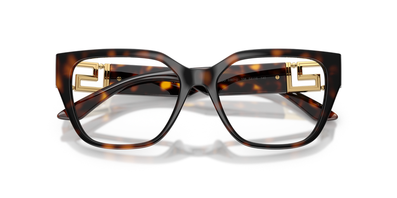 Versace VE3387U in Havana / Demo Lens (108) - Side View