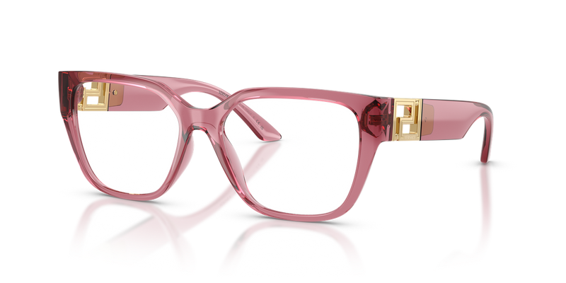 Versace VE3387U in Transparent Pink / Demo Lens (5234) - Alternate View