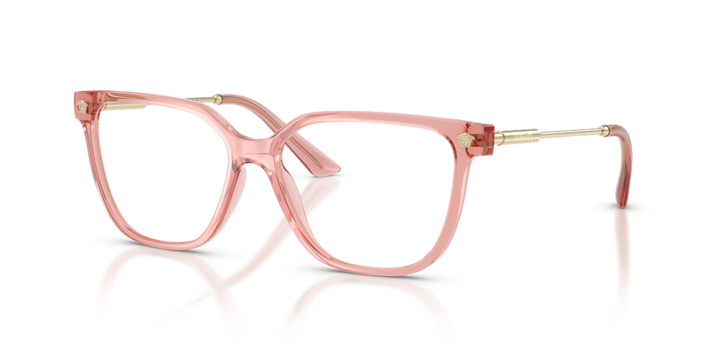 Versace VE3388U in Peach Transparent / Demo Lens (5322) - Alternate View