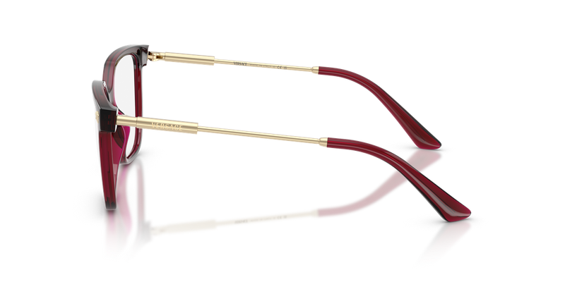 Versace VE3388U in Cherry Transparent / Demo Lens (5538) - Alternate View