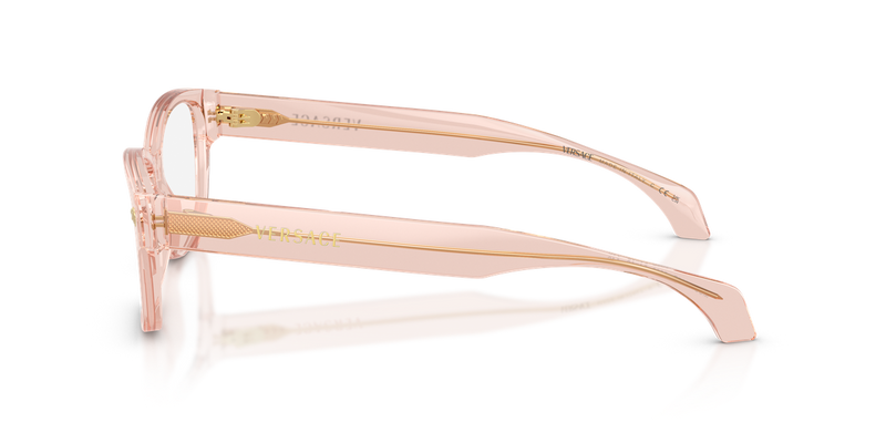 Versace VE3392F in Transparent Pink / Demo Lens (5339) - Back View