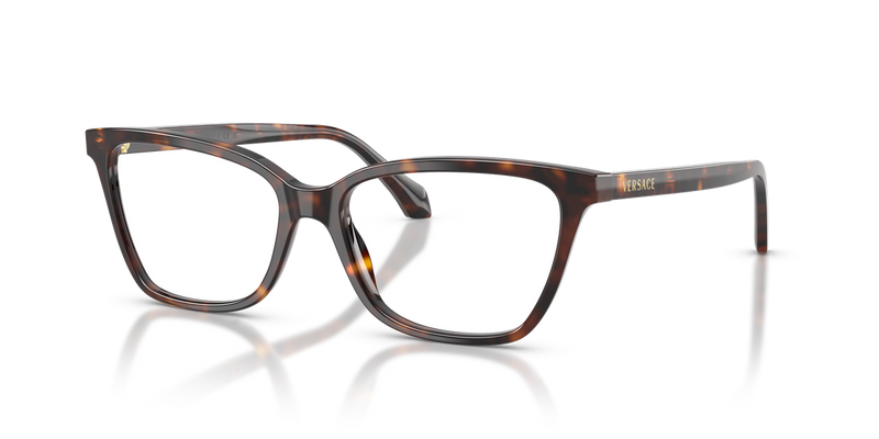 Versace VE3398F in Dark Havana - Front View