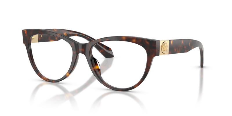 Versace VE3402U in Dark Havana - Front View