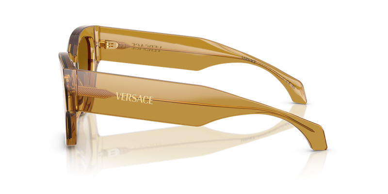 Versace VE4492U in Transparent Honey / Yellow Gradient Light Brown (53472L) - Back View