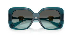 Transparent Blue / Green Gradient Green (55402A)