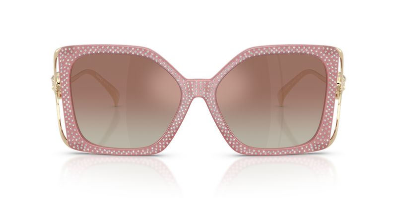 Versace VE4502U in Pink Strass Crystal / Gradient Brown Mirror Silver (5535B8) - Alternate View