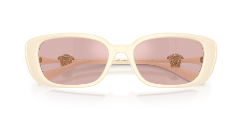 Versace VE4504D in Ivory / Pink Mirror Gold (55361T) - Alternate View