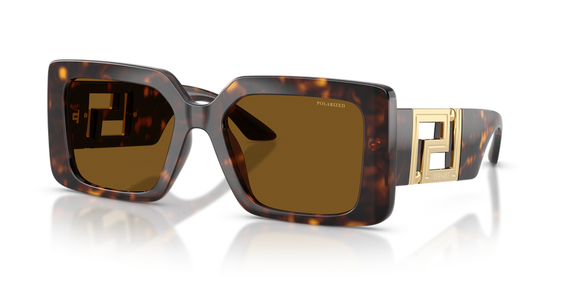 Versace VE4505U in Havana / Brown Polarized (108/83) - Alternate View