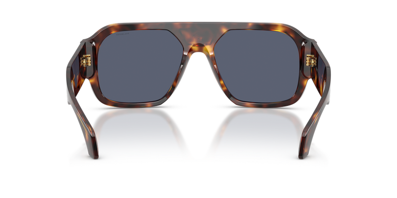 Versace VE4508U in Havana / Dark Blue Polarized (55372V) - Temple Detail