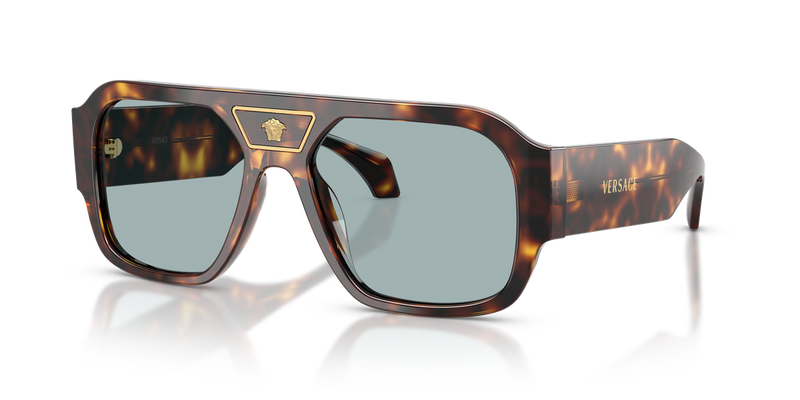 Versace VE4508U in Havana / Blue (553780) - Alternate View