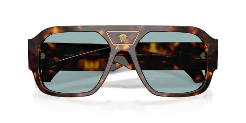 Versace VE4508U in Havana / Blue (553780) - Alternate View
