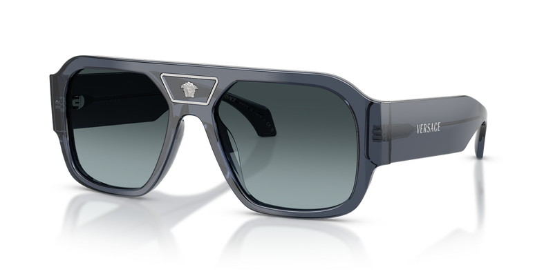 Versace VE4508U in Transparent Dark Blue / Blue Gradient Grey (5538V1) - Alternate View