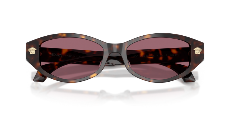 Versace VE4512D in Havana / Violet (108/1A) - Side View