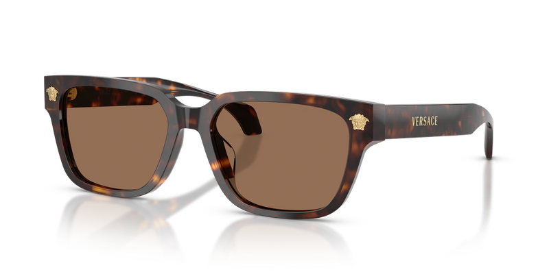 Versace VE4513D in Havana / Dark Brown (108/73) - Front View