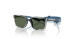 Transparent Grey/Blue Rubber / Dark Green (228371)