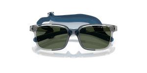 Transparent Grey/Blue Rubber / Dark Green (228371)