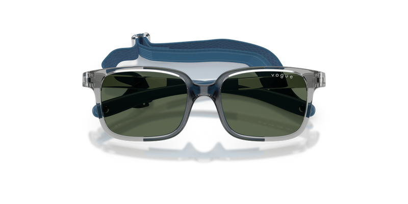Vogue Junior 0VJ2017 in Transparent Grey/Blue Rubber - Side View