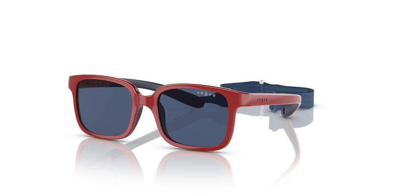 Vogue Junior 0VJ2017 in Full Red On Blue Rubber - Alternate View