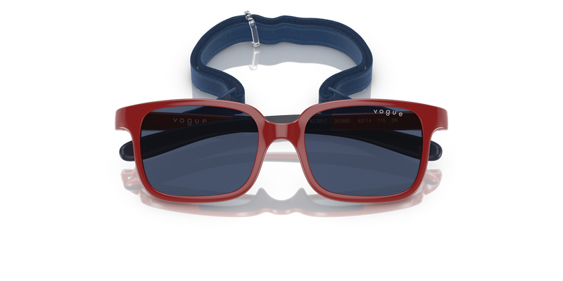 Vogue Junior 0VJ2017 in Full Red On Blue Rubber - Alternate View