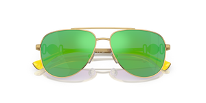 Gold / Light Green Mirror Green (10023R)