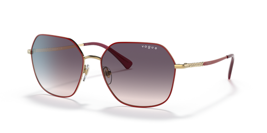 Vogue Eyewear VO4198S - Top Red/Gold / Pink Gradient Dark Grey (280/36)