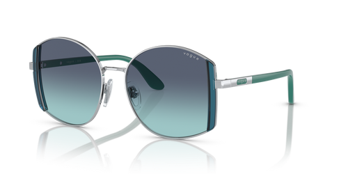 Silver / Azure Gradient Dark Blue (323/4S)