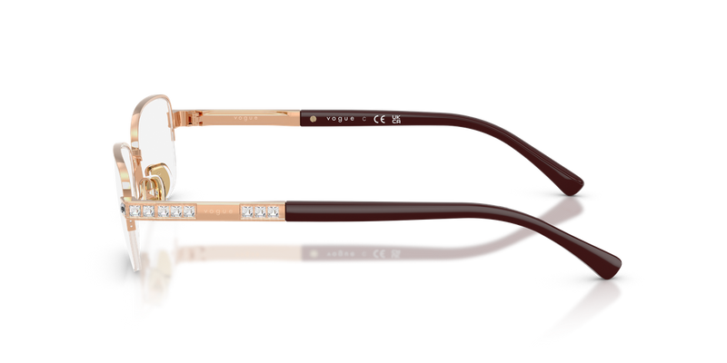 Vogue Eyewear VO4368B in Rose Gold - Back View