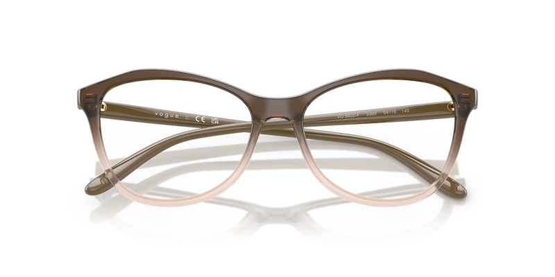 Vogue Eyewear VO5602F in Transparent Brown Gradient - Side View