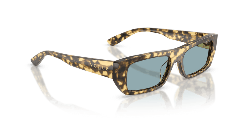 Vogue Eyewear VO5657SU in Brown/Beige Tortoise / Blue (324180) - Back View