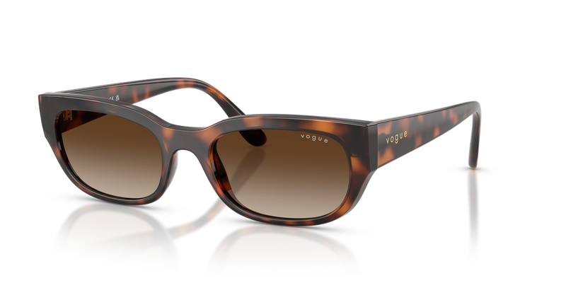 Vogue Eyewear VO5669S in Total Dark Havana / Gradient Brown (271813) - Front View