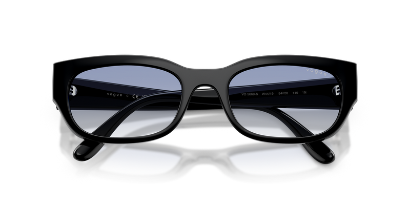 Vogue Eyewear VO5669S in Black / Clear Gradient Light Blue (W44/19) - Alternate View