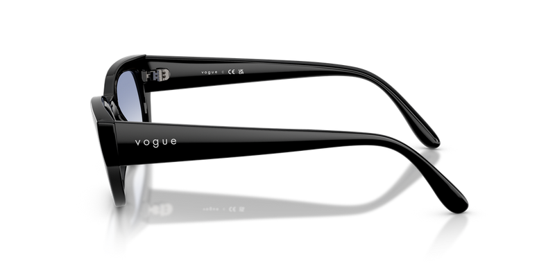 Vogue Eyewear VO5669S in Black / Clear Gradient Light Blue (W44/19) - Alternate View