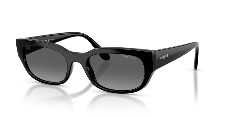 Vogue Eyewear VO5669S in Black / Gradient Grey Polarized (W44/T3) - Alternate View