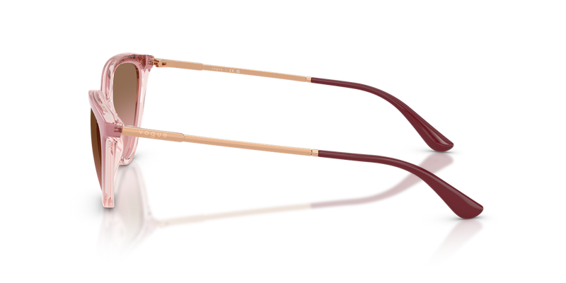 Vogue Eyewear VO5672S in Gradient Pink/Transparent Pink / Pink Gradient Brown (325814) - Back View