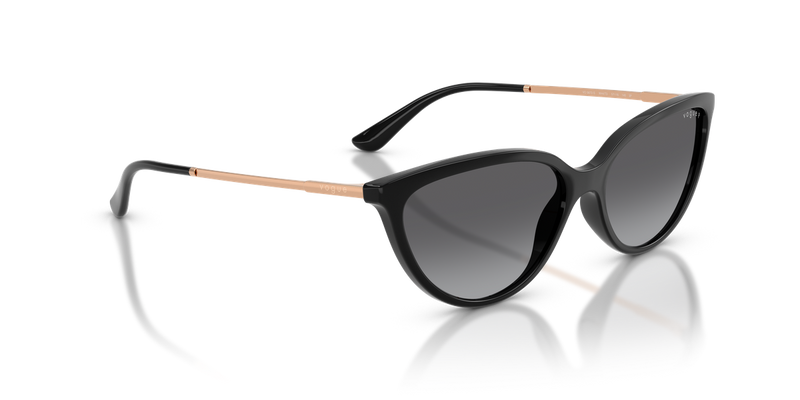 Vogue Eyewear VO5672S in Black / Gradient Grey Polarized (W44/T3) - Alternate View