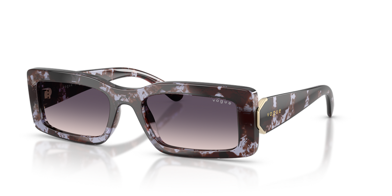 Vogue Eyewear VO5674S in Purple Havana / Pink Gradient Dark Grey (317836) - Front View