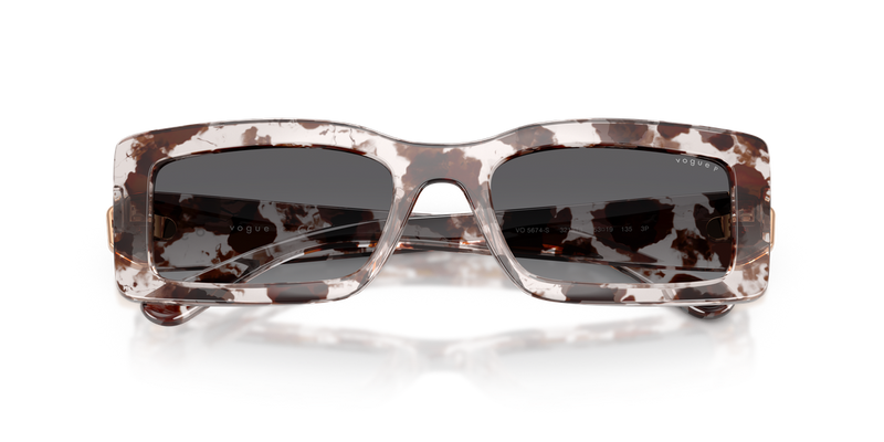 Vogue Eyewear VO5674S in Grey Havana / Gradient Grey Polarized (3218T3) - Alternate View