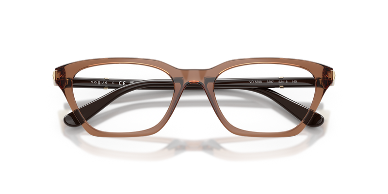 Vogue Eyewear VO5698 in Transparent Brown / Demo Lens (3297) - Alternate View
