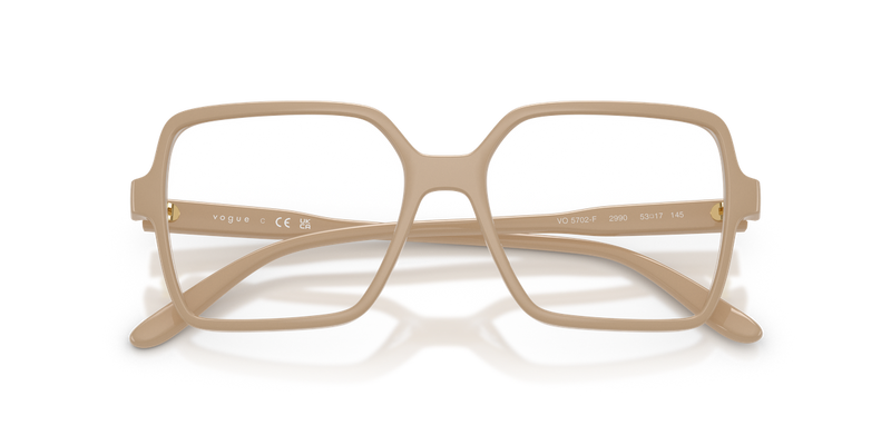Vogue Eyewear VO5702F in Transparent Caramel / Demo Lens (2990) - Alternate View
