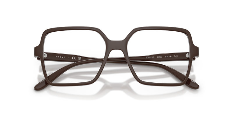 Vogue Eyewear VO5702 in Full Brown / Demo Lens (2252) - Side View