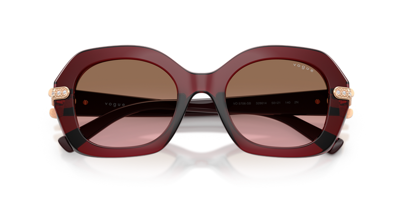 Vogue Eyewear VO5706SB in Transparent Bordeaux - Alternate View