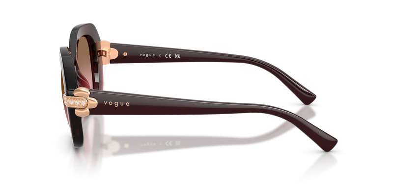 Vogue Eyewear VO5706SB in Transparent Bordeaux - Alternate View