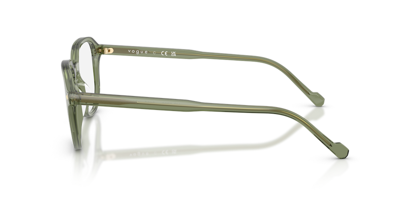 Vogue Eyewear VO5708 in Transparent Green / Demo Lens (3187) - Back View