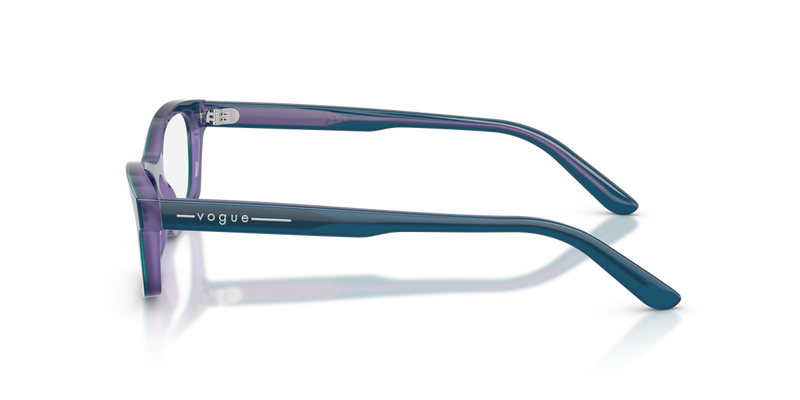 Vogue Eyewear VO5747F in Top Transparent Blue/Transparent Violet - Back View
