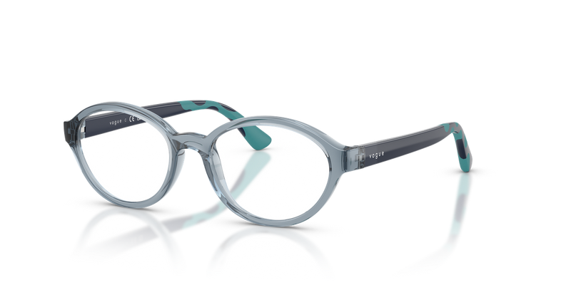 Vogue Junior VY2043 in Transparent Light Blue - Front View