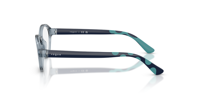 Vogue Junior VY2043 in Transparent Light Blue - Back View