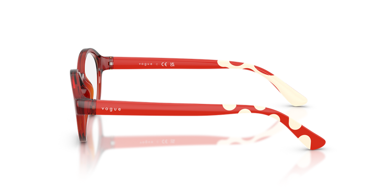 Vogue Junior VY2043 in Transparent Red - Alternate View