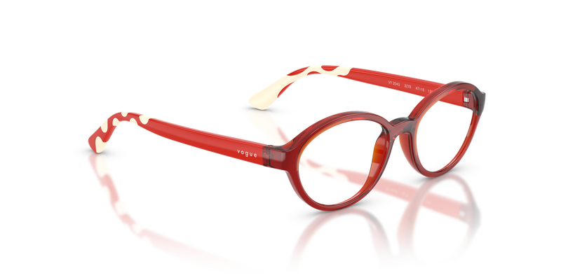 Vogue Junior VY2043 in Transparent Red - Alternate View