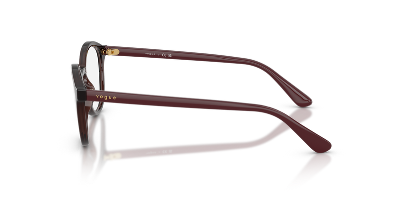 Vogue Junior VY2044 in Transparent Bordeaux - Alternate View