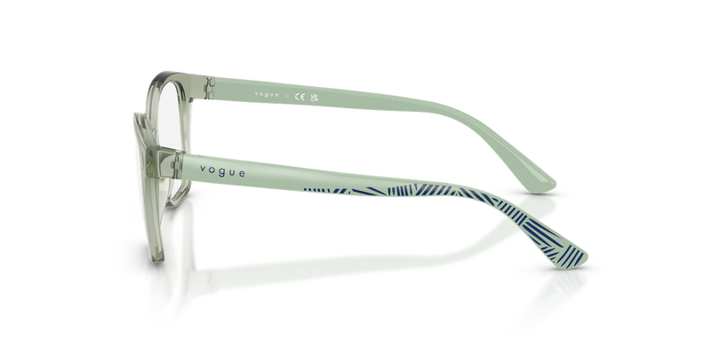 Vogue Junior VY2045 in Transparent Green - Back View